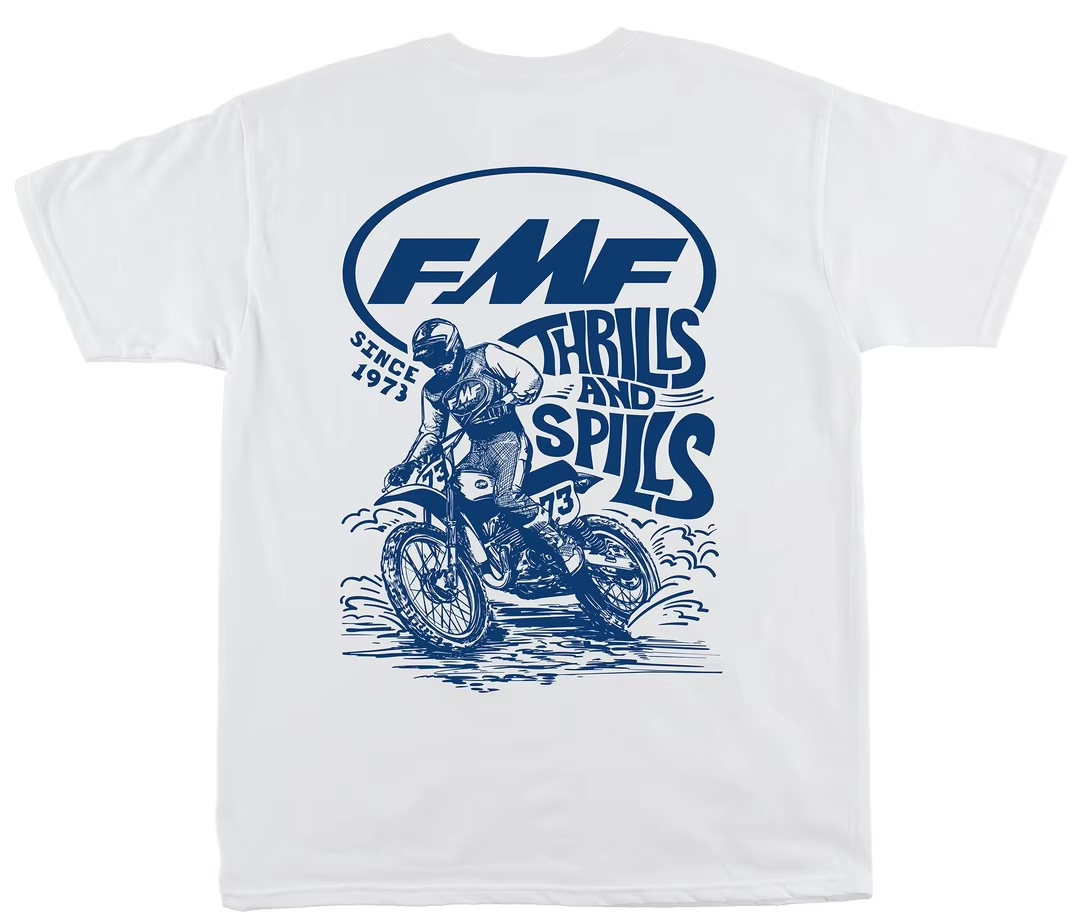 White LEAN IN FMF Racing Off R - Streetwear Brand Tees review and price