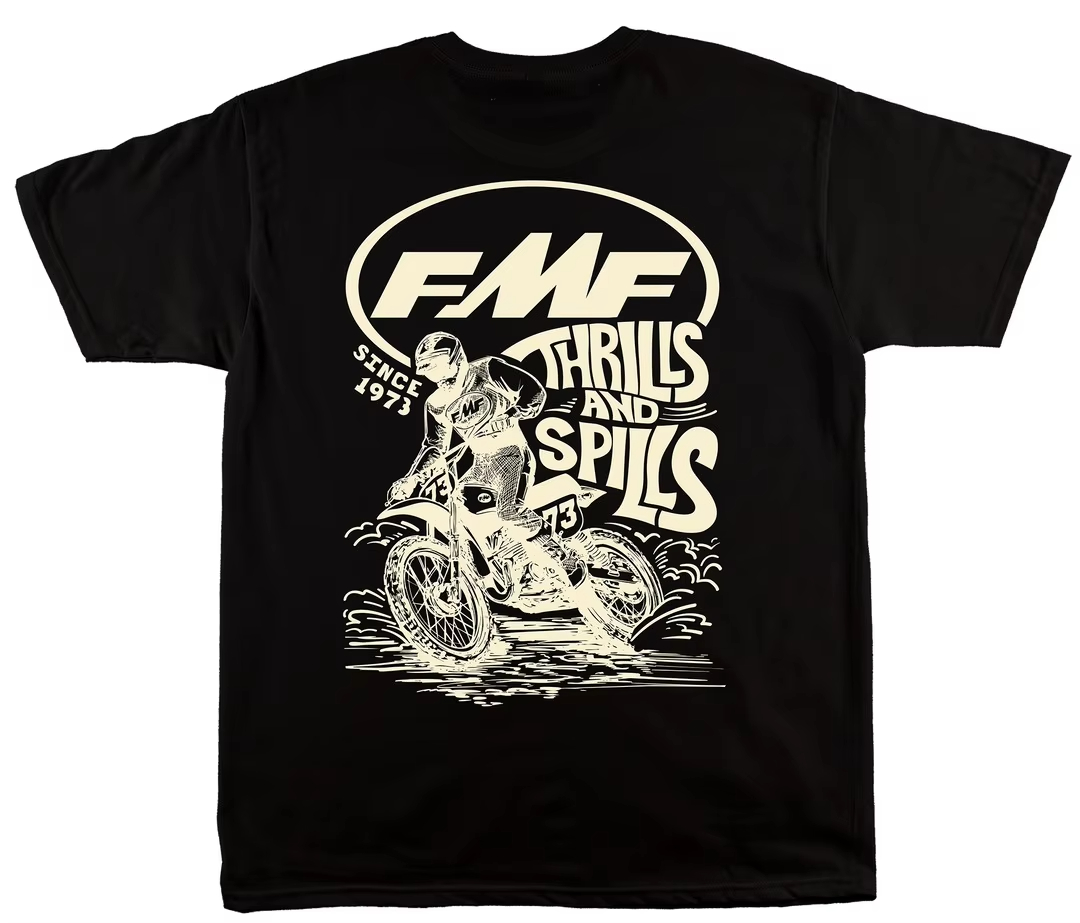 White LEAN IN FMF Racing Off R - Streetwear Brand Tees review and price